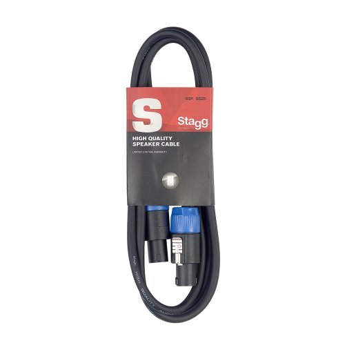 Stagg SSP10SS25, reproduktorový kabel Speakon - Speakon zástrčka, 10m