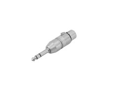 Redukce Neutrik NA3FP, XLR zásuvka - Jack 6,35mm stereo