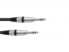 Omnitronic kabel Jack 6,3 mm stereo/Jack 6,3 mm stereo, 3m