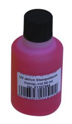 UV razítkovací barva 50 ml, červená