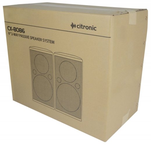 Citronic CX-8086W Pár 6.5" reproduktorů, 2x 80 W RMS