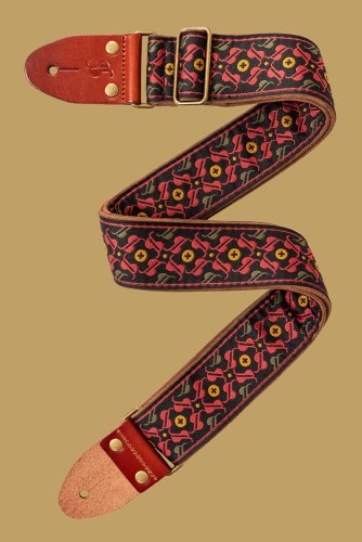 Stagg SWO-30TH-RED, tkaný nylonový popruh, červený