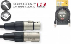Stagg NMC3R, kabel XLR/XLR, 3m