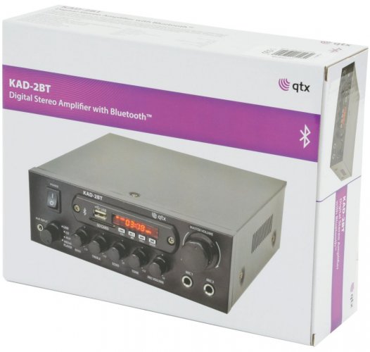 QTX KAD-2BT Digital stereo zesilovač s Bluetooth, 2x 40W