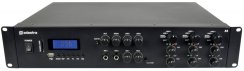 Adastra A6, mixážní 3-zónový zesilovač 6x 100W, BT/MP3/FM