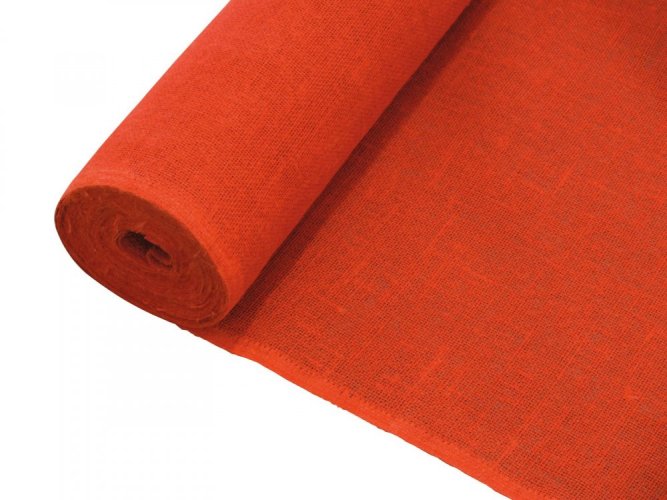 Dekorační tkanina červená, šíře 130cm, cena / m