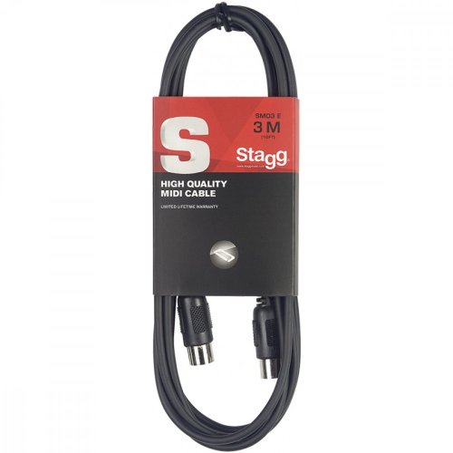 Stagg SMD3 E, kabel midi DIN/DIN, 3m