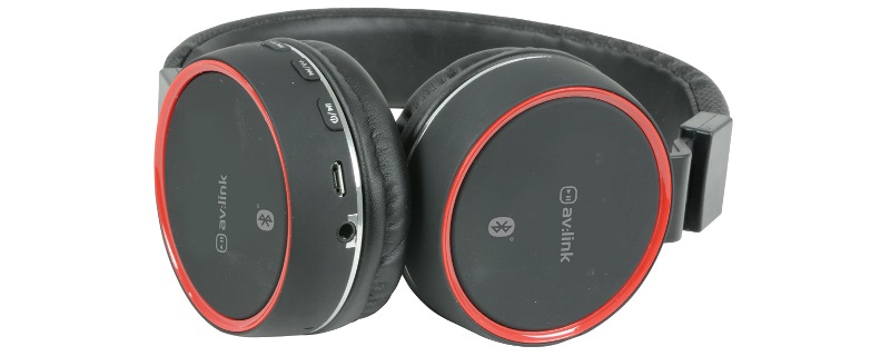 AV:link PBH-10 bezdrátová Bluetooth SD sluchátka, černá
