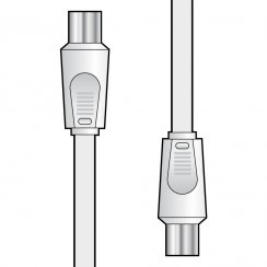 AV:link kabel koaxiální 2x samec, 2m