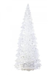 LED umělý vánoční stromek velký, 28 cm