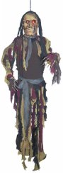 Halloween kostra zombie se svítícíma očima, 160 cm