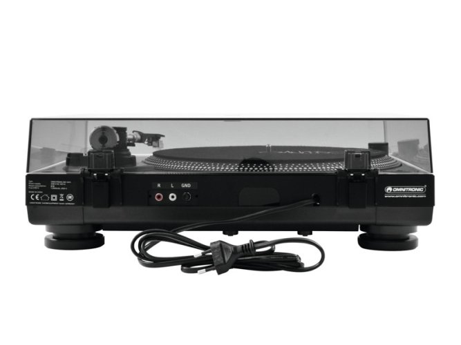Omnitronic BD-1320, gramofon s řemínkovým pohonem, černý