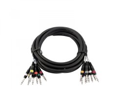 Snake kabel 8x Jack 6,3 - 8x Jack 6,3 stereo, 3 m Snake kabel 8x Jack 6,3 - 8x Jack 6,3 stereo, 3 m