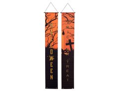 Halloween Banner, Strašidelný dům, sada 2 ks, 30x180cm