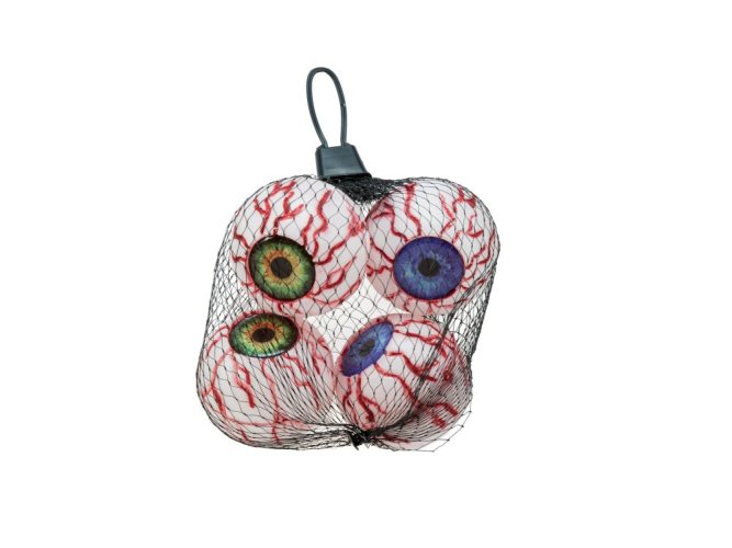 Halloween oční bulvy, 5cm, 4x