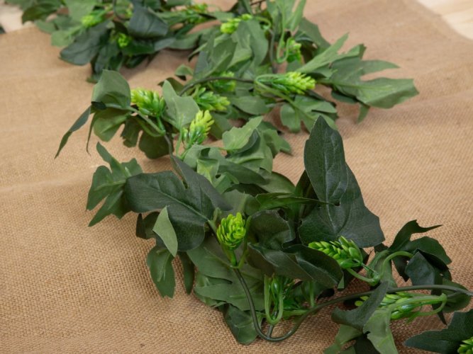 Chmelová girlanda, umělá, 170cm