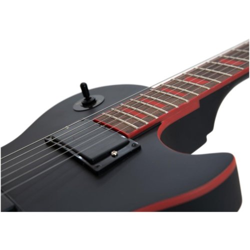 Dimavery LP-800 elektrická kytara, černá matná