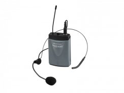 Omnitronic WAMS-65BT kapesní bezdrátový UHF vysílač s náhlavním mikrofonem