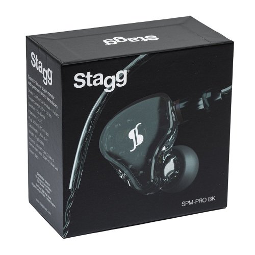 Stagg SPM-PRO BK, 3-driver in-ear sluchátka, černá