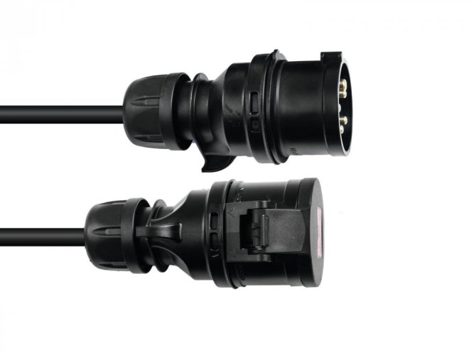 PSSO prodlužovací kabel CEE, 16A, 5x2,5, 5m, Black Edition