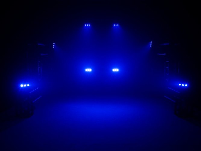 Eurolite LED BAR-3 HCL světelná lišta, 3x 12W RGBWA+UV LED
