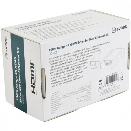 100m Range 4K HDMI Extender Over Ethernet Kit