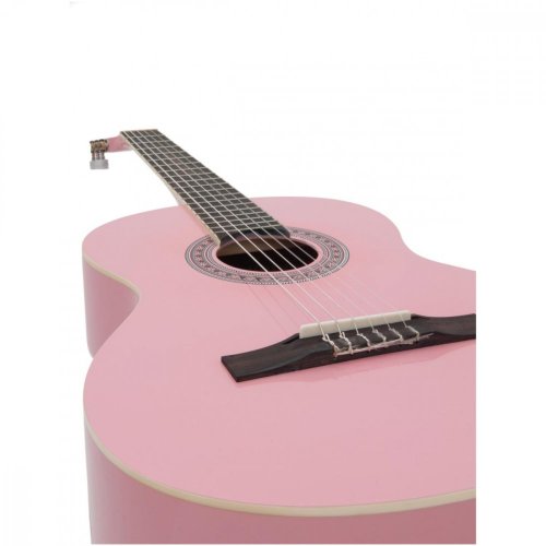Dimavery AC-303, klasická kytara 4/4, růžová