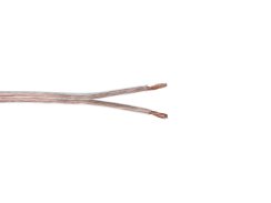 Kabel reproduktorový, 2x 2,5qmm, transparentní, cena / m
