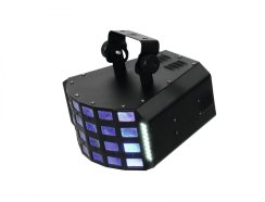 Eurolite LED Derby 4x 3W RGBA a 36x 5050 SMD DMX, paprskový efekt - použito (51918300)