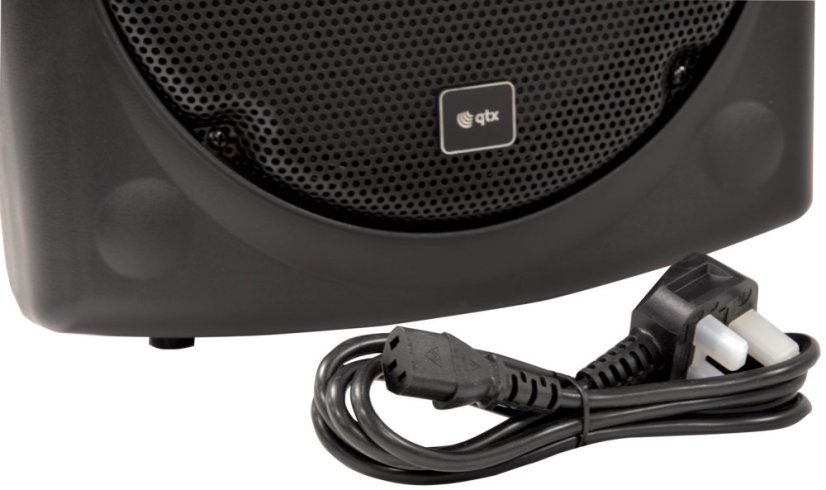 QTX QR12PA, mobilní 12" zvukový systém BT/USB/SD/FM/2xUHF/TWS, 50+50W