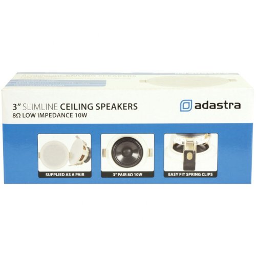 Adastra SL5, podhledový 5.25" reproduktor Slimline, 35W, bílý, cena / pár