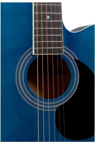 Stagg SA20ACE-BLUE, elektroakustická kytara typu Auditorium