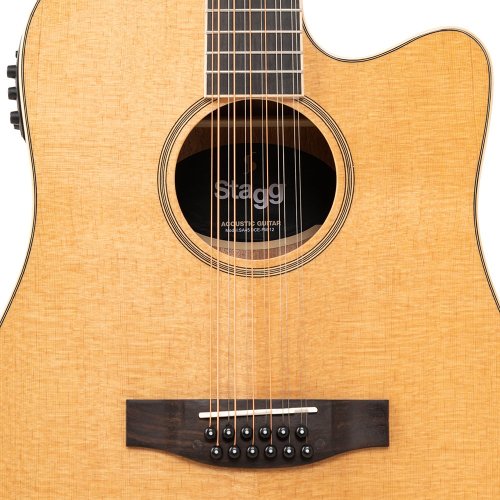 Stagg SA45 DCE-FM/12, elektroakustická 12-ti strunná kytara typu Dreadnought