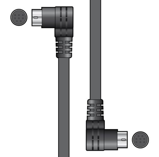AV:link propojovací kabel pro dvojité CD přehrávače, mini DIN, 1.2m