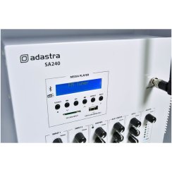 Adastra SA240, 100V nástěnný mixážní zesilovač, 1x 240W, DAB+/FM/BT/USB/SD, UHF mikrofon Adastra SA240, 100V nástěnný mixážní zesilovač, 1x 240W, DAB+/FM/BT/USB/SD, UHF mikrofon