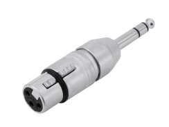 Redukce Neutrik NA3FP, XLR zásuvka - Jack 6,35mm stereo