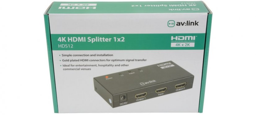 AV:link HDS12, 2-kanálový rozbočovač 4K HDMI signálu