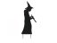 Kovová silueta čarodejnice s lžící, černá, 110 cm
