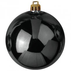 Vánoční dekorační ozdoba, 20 cm, černá, 1 ks
