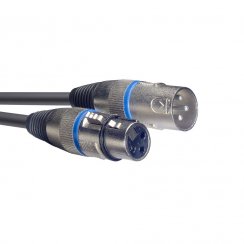 Stagg SMC10 BL, kabel mikrofonní XLR/XLR, 10m