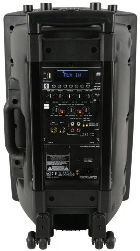 QTX QX-12 PLUS, mobilní 12" řečnický a zvukový systém MP3/BT/FM/2x UHF