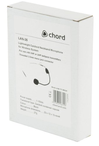Chord LAN-35, náhlavní mikrofon pro bezdrátové systémy