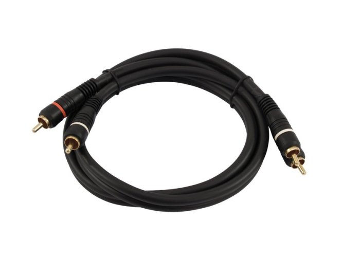 Kabel CC-09, propojovací kabel 2x 2 RCA zástrčka HighEnd, 90cm