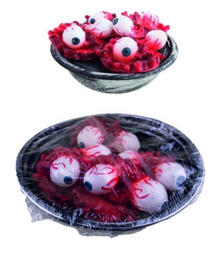 Halloween miska s očními bulvami
