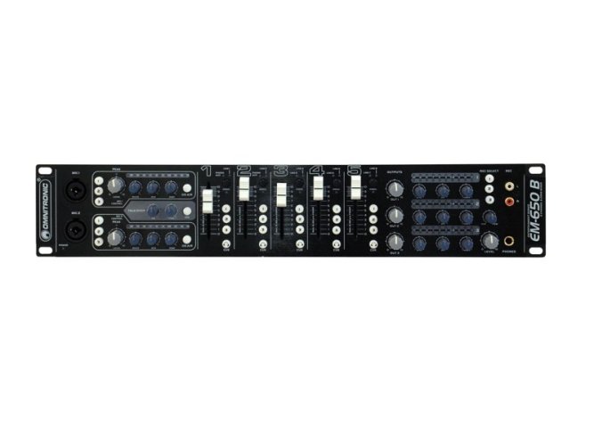 Omnitronic EM-650B, 5-kanálový mixážní pult