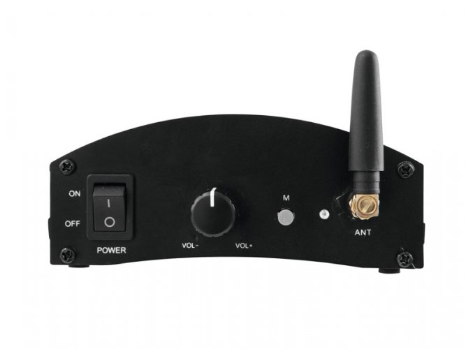 Omnitronic WS-1RA, bezdrátový aktivní přijímač audio signálu, 2,4 GHz
