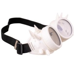 Steampunk bílé brýle