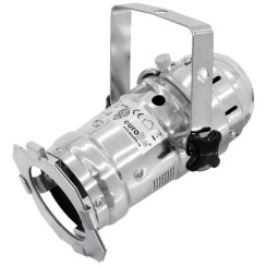 Eurolite LED PAR-16 spot stříbrný, 1x3W LED, 6500K - použito (51913540)