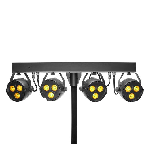 Stagg SLB 4P34-41-2, světelná rampa, 4x reflektor 3x 4W QCL LED