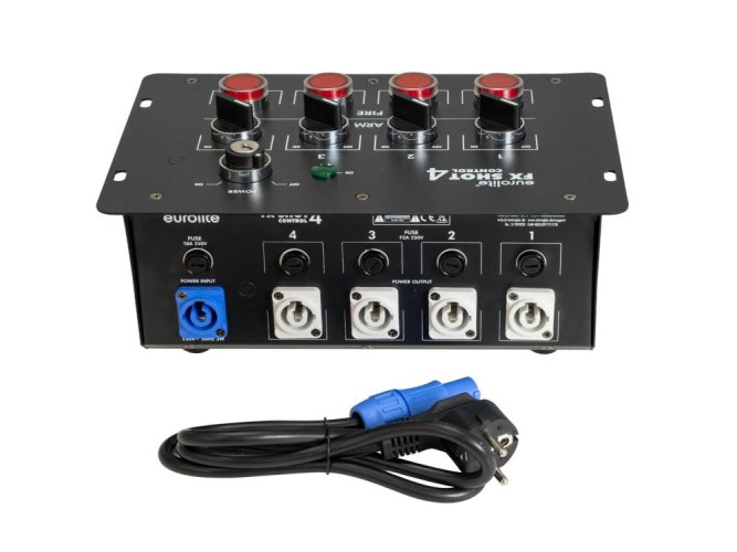 Eurolite FX Shot Control 4, řídicí systém pro zařízení se speciálními efekty
